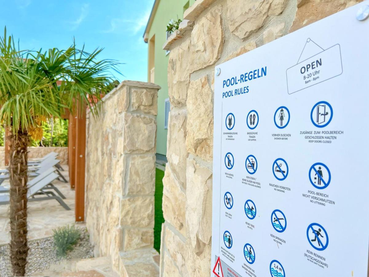 Apartment Baska Mit Poolarea - Krk, Kroatien Екстериор снимка